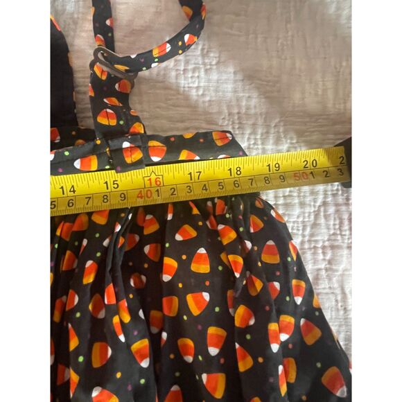CUTE Ains & Elke Stylehaus Women’s XL Candy Corn Jumper Dress – Halloween Print - Picture 10 of 11